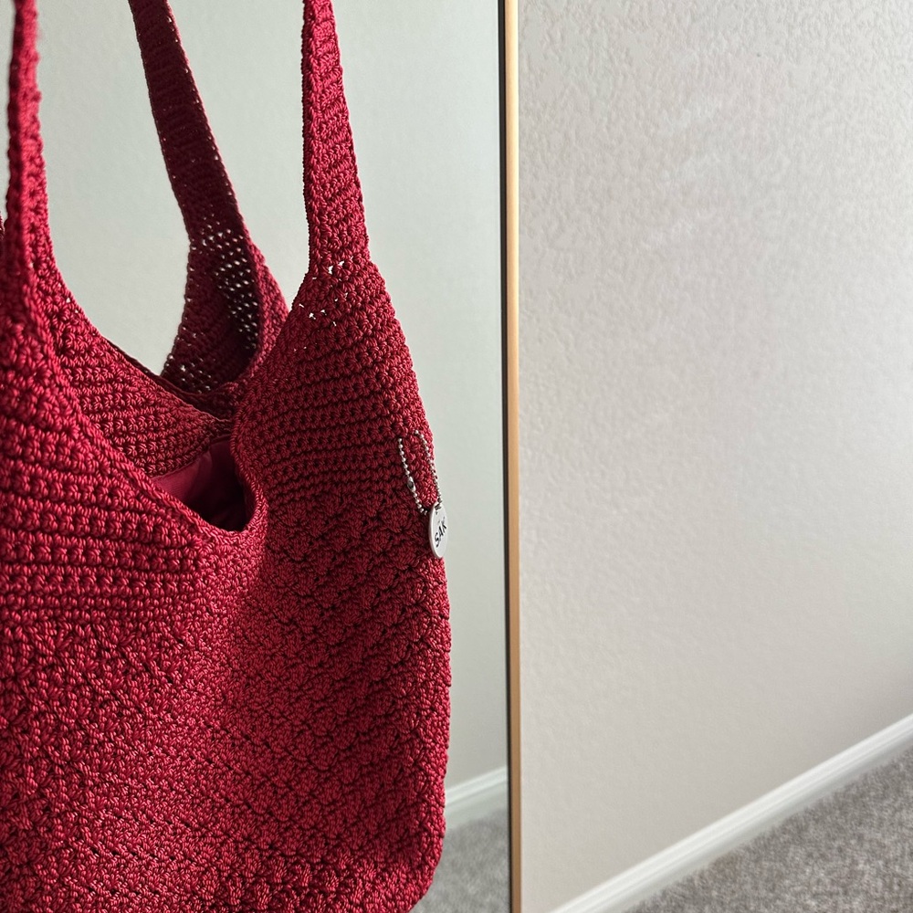 The Sak Red Leather Shoulder Bag - Picture 2 of 5
